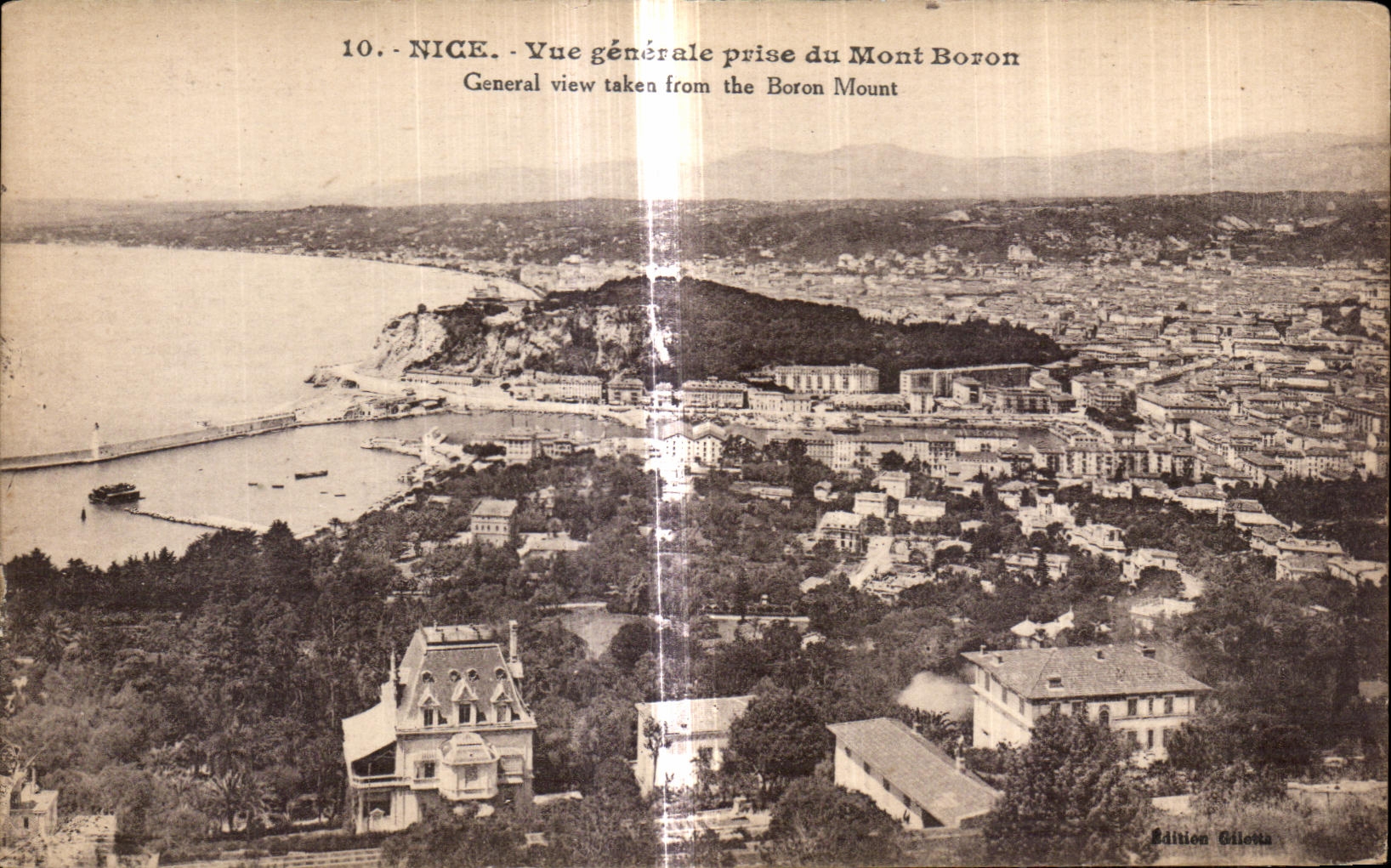 CPA Nice Vue generale Prise du Mont Boron General view taken From the Boron Mount