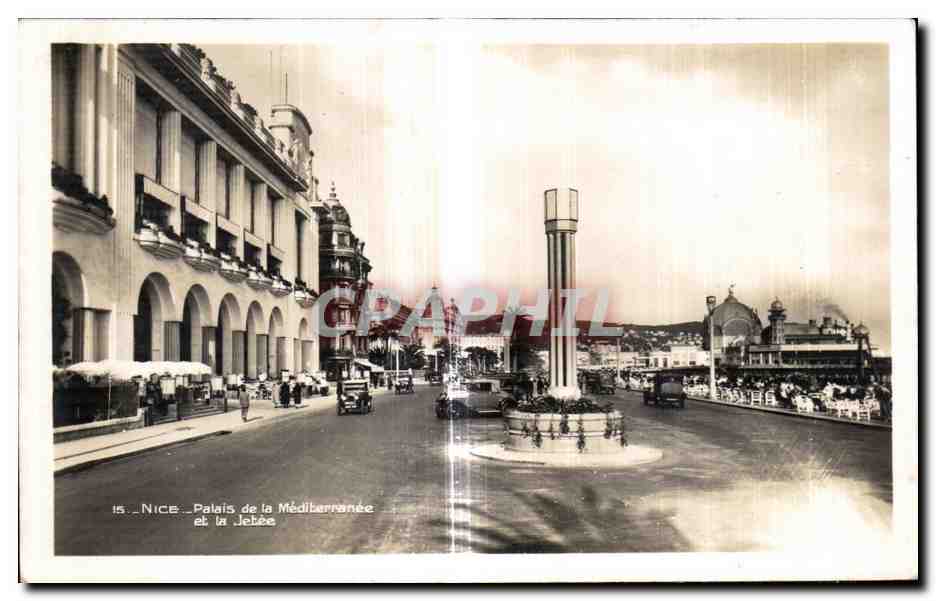 CPA Nice Palais de la Mediteranee et la Jetee