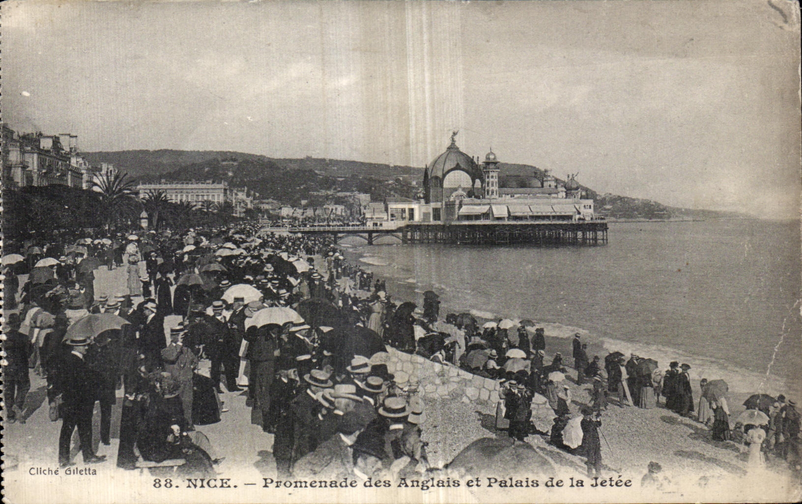 CPA Nice Promenade des Anglais et Palais de la Jetee