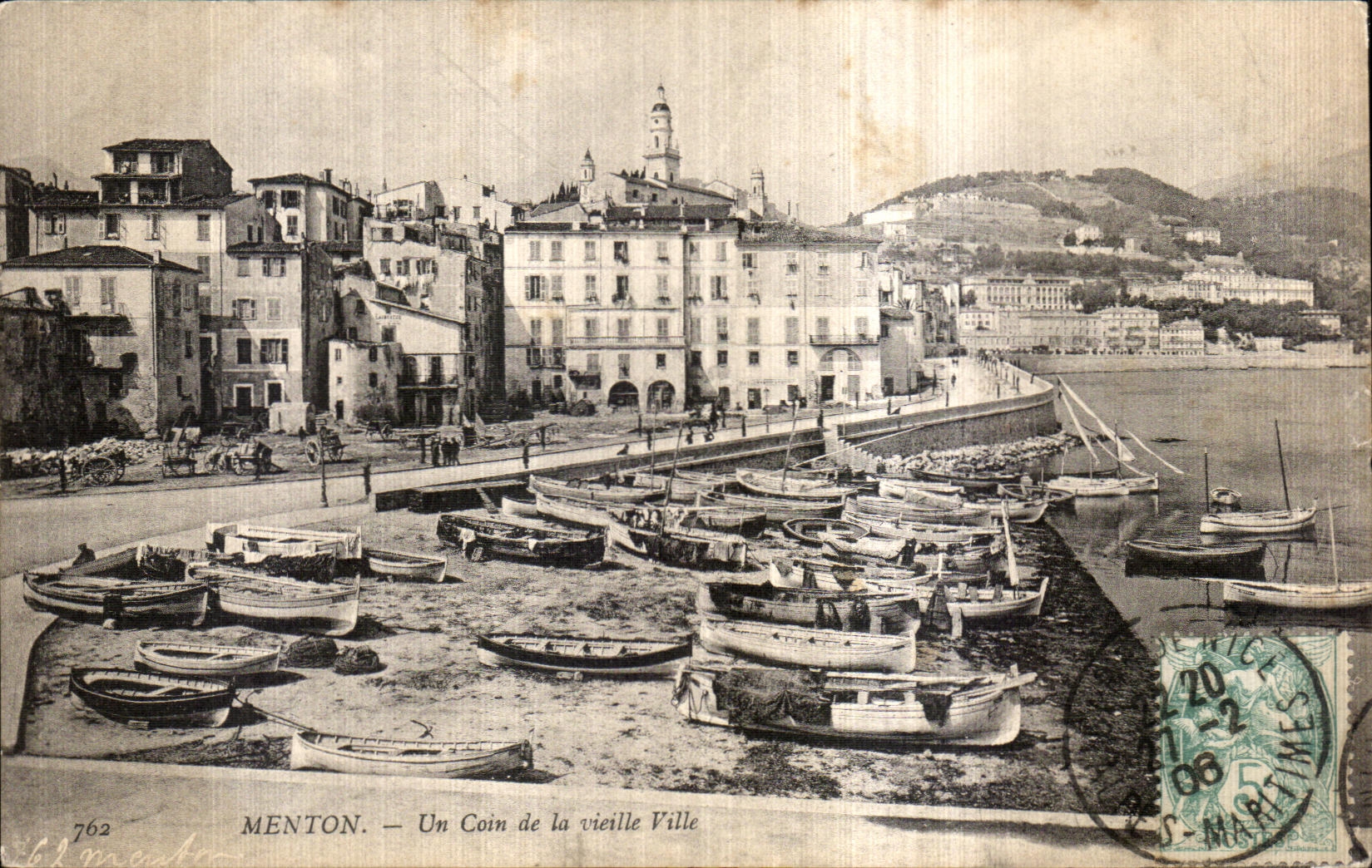 Menton — Un Coin de la vieille Ville — éditeur L. Menta, n° 762