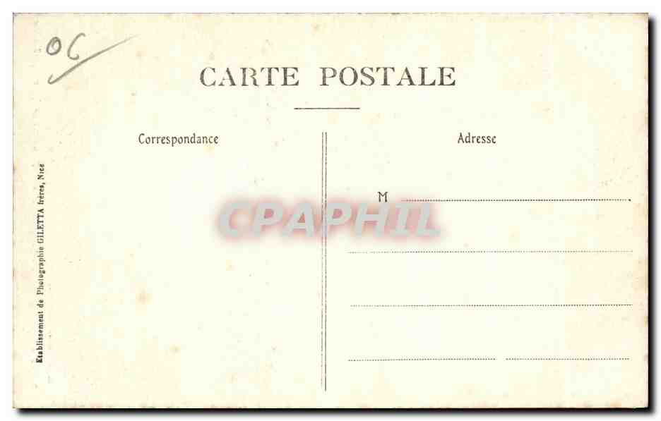 CPA Menton Pont St Louis Frontiere France Italie — Rückseite