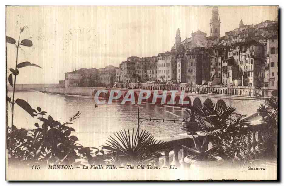 CPA Menton La Vieille Ville The Old Town