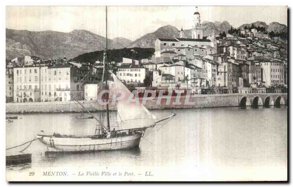 Menton — La Vieille Ville et le Port — LL. n°29
