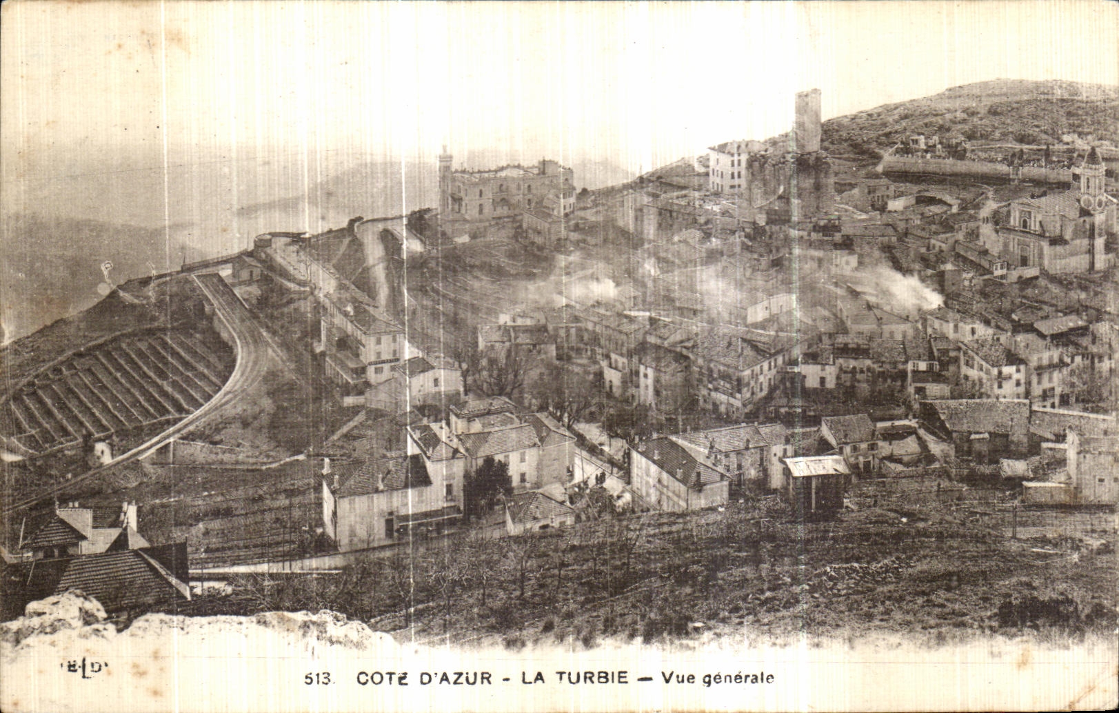 CPA Cote D Azur La Turbie Vue generale 