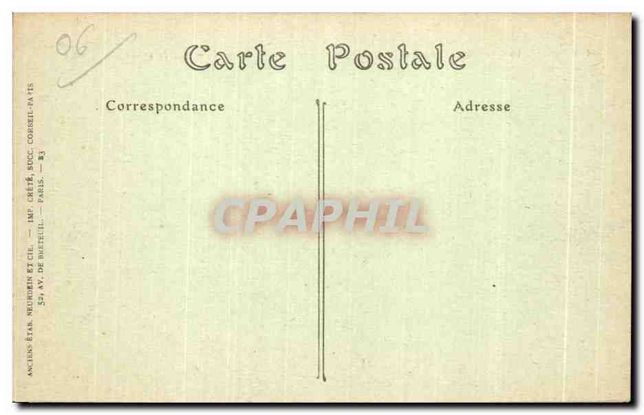 CPA Alpes Maritimes Vue sur la Turbie et la Principaute de Monaco prise du mont Bataille — Rückseite