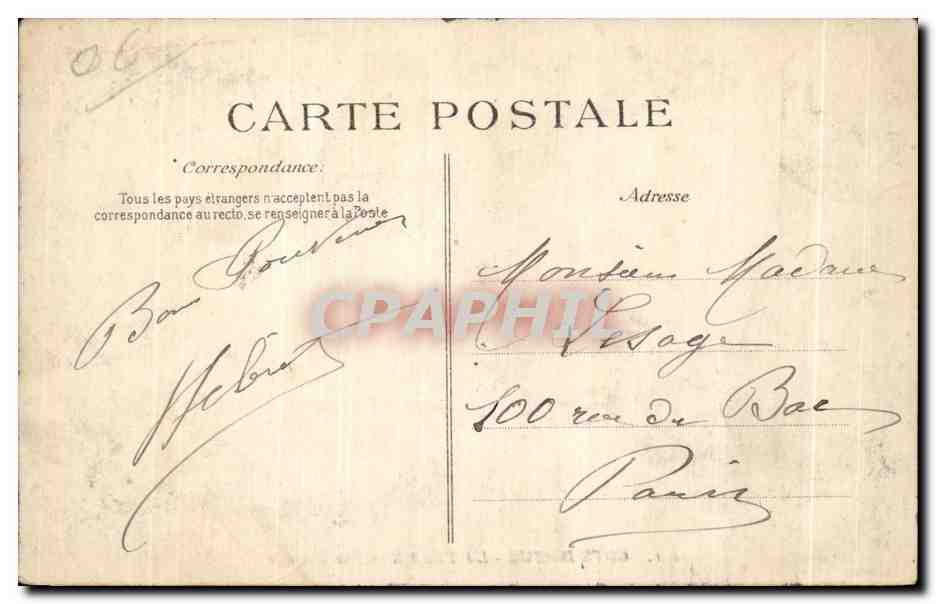CPA Cote D azur La Turbie Vue Generale — Verso