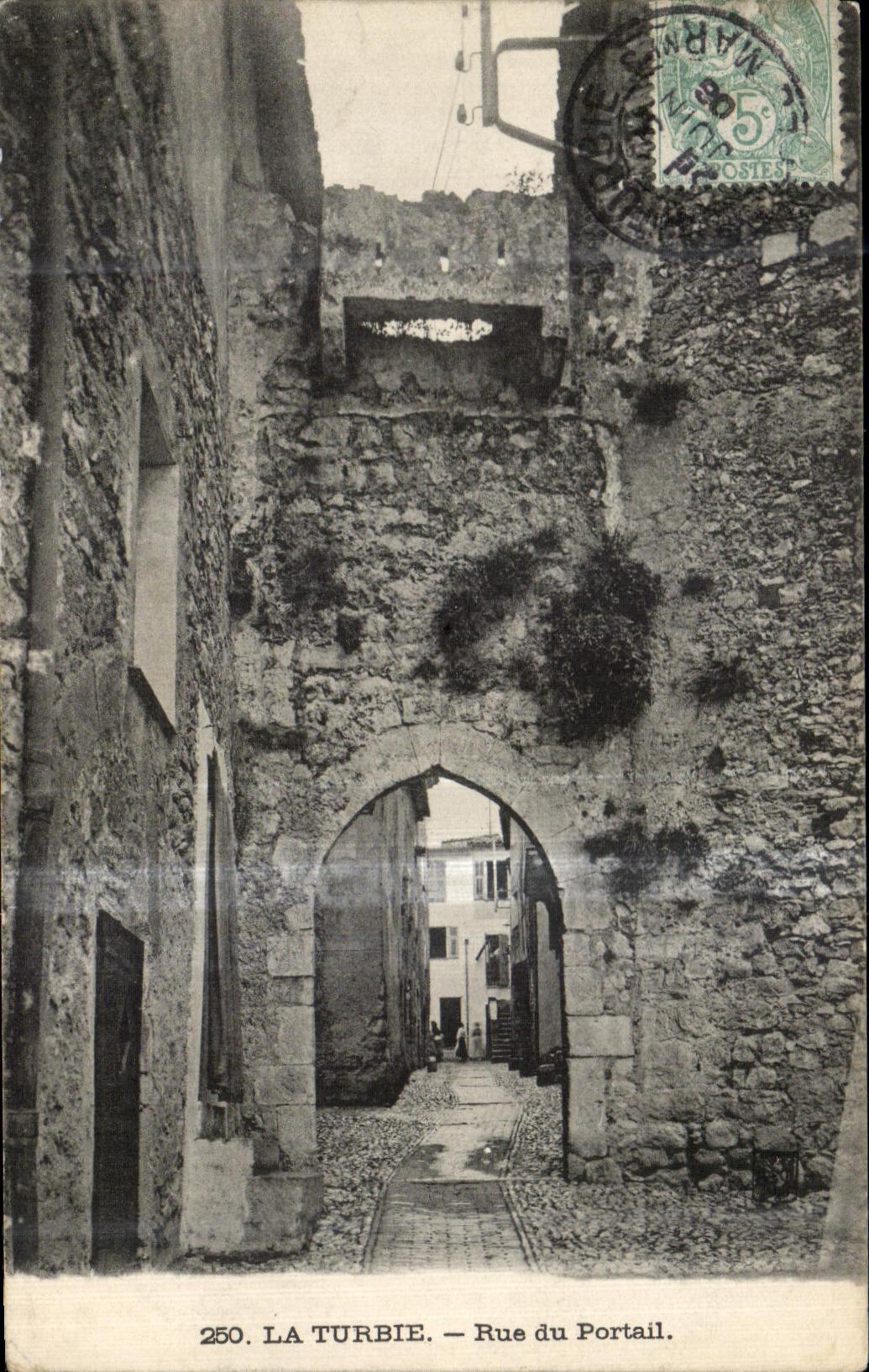 CPA La Turbie Rue du Portall