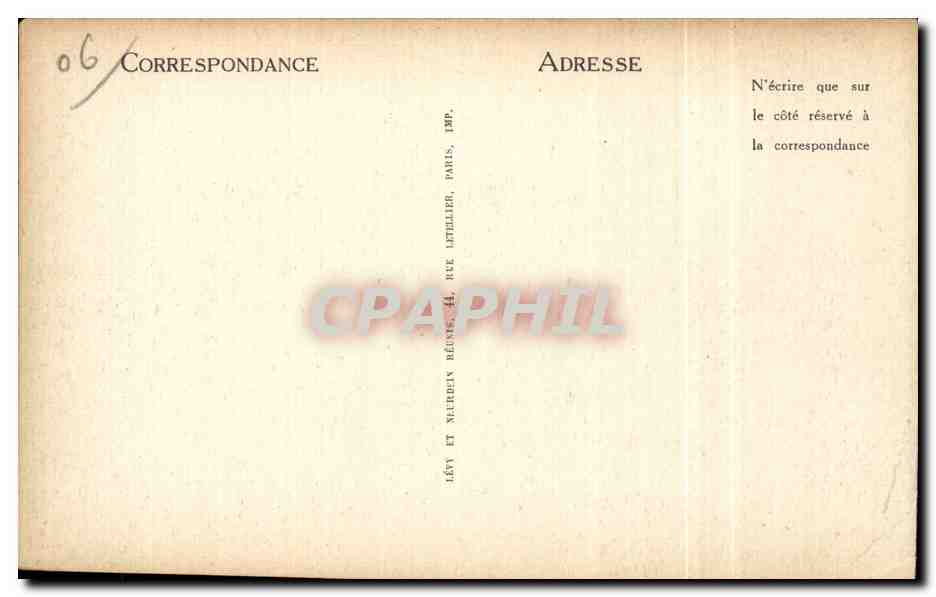 CPA Juan les Pins Vue d Ensemble de la Plage — Rückseite