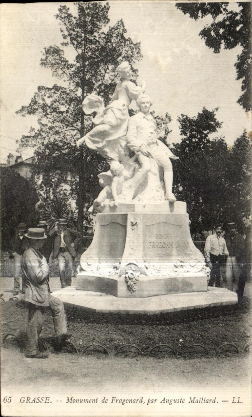 CPA Grasse Monument de Fragonard par Auguste Mailard