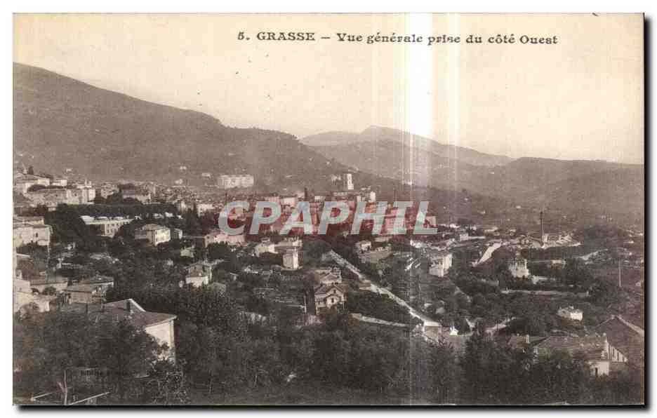 CPA Grasse Vue generale prise du cote Ouest