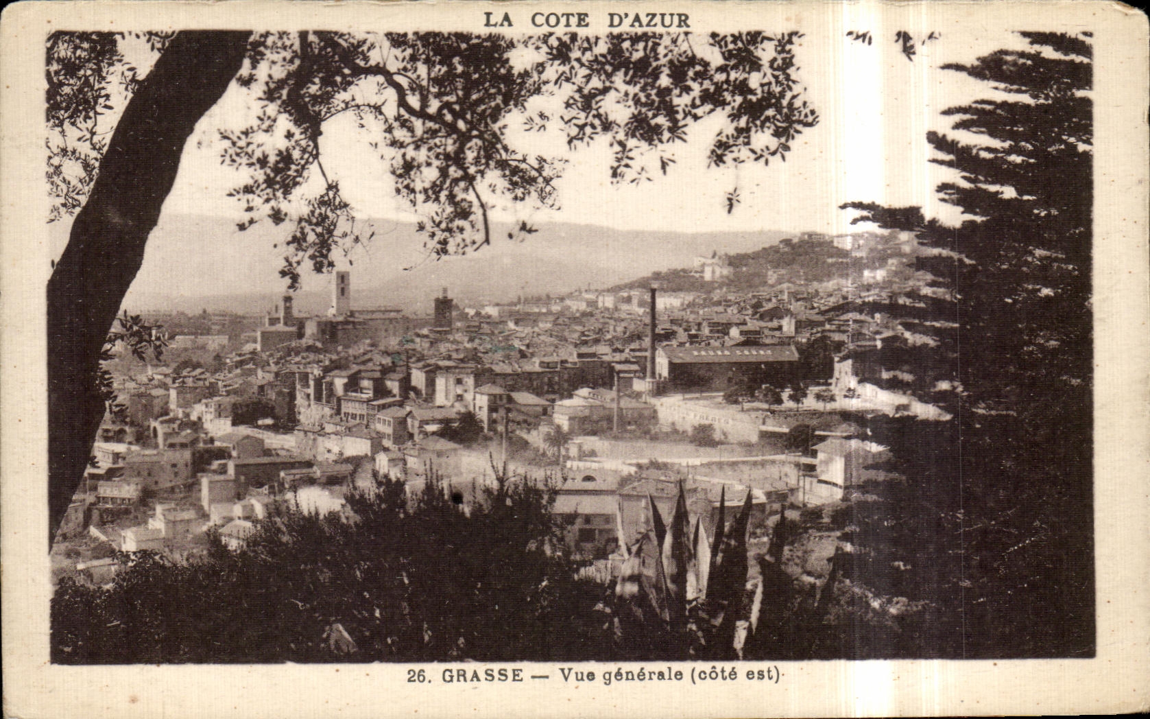 Grasse — Vue générale (côté est) — Manié, éditeur, n° 26