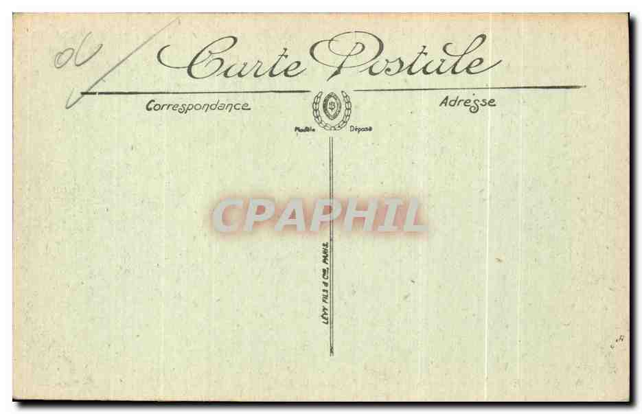 CPA Grasse Vue sur le quartier Saint Francois — Rückseite