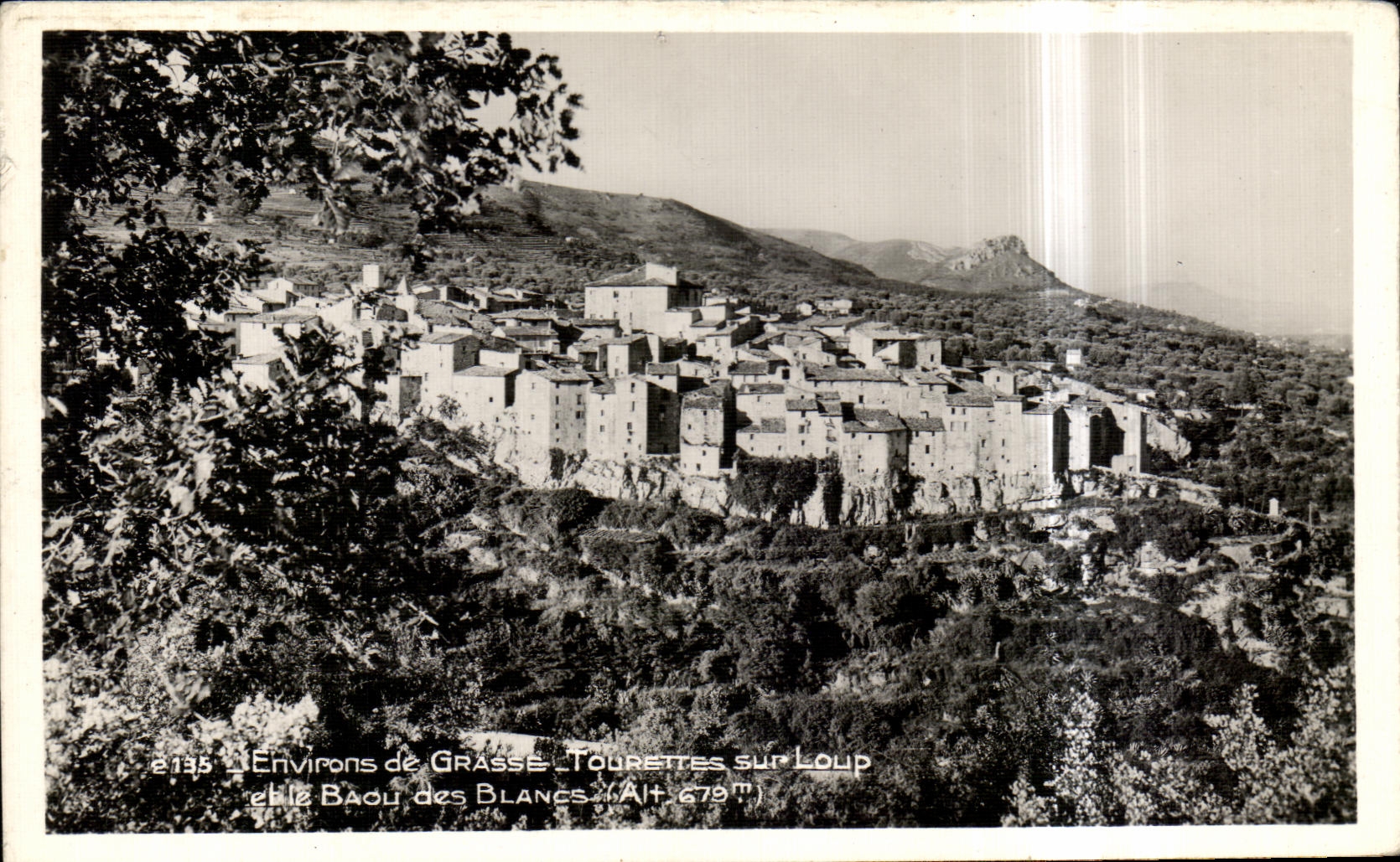 Tourettes-sur-Loup — Baou des Blancs — Alt. 678 m — Éditeur : Éditions de la Poste, n° 2135
