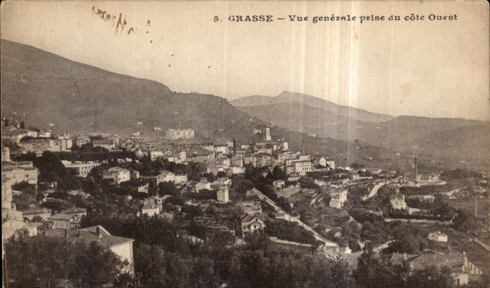 CPA Grasse Vue generale prise du cote Ouest