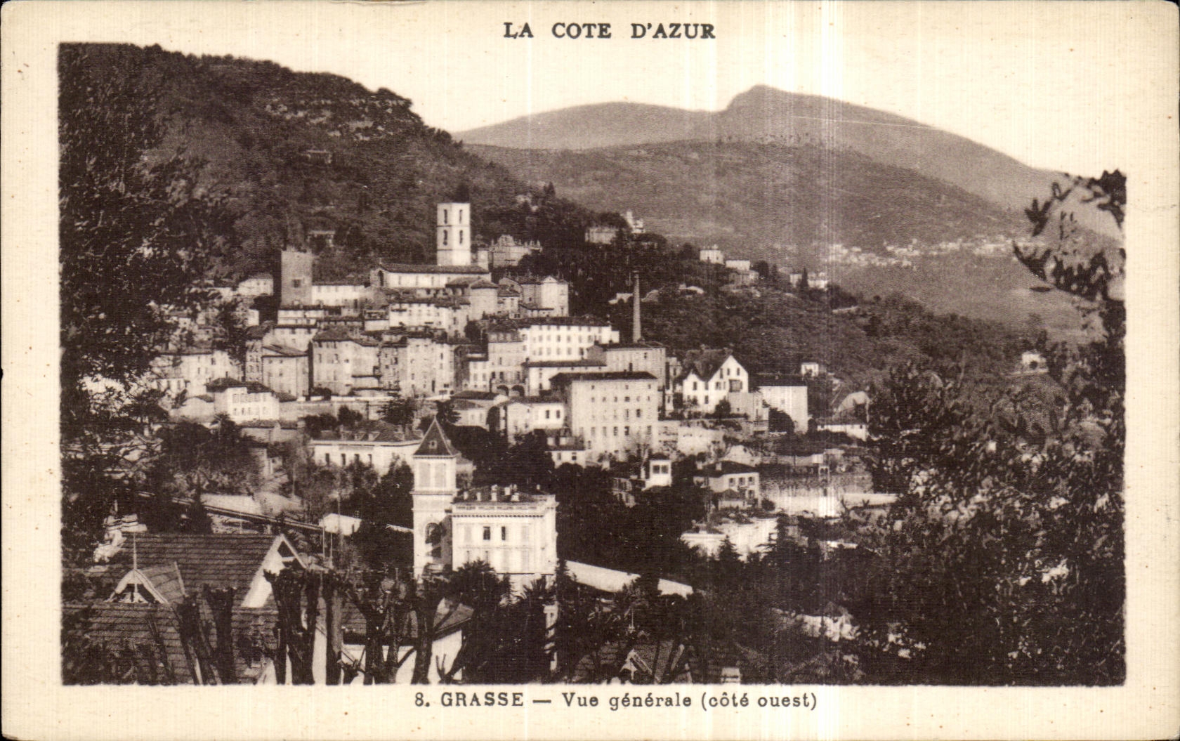 CPA La Cote D Azur Grasse Vue generale