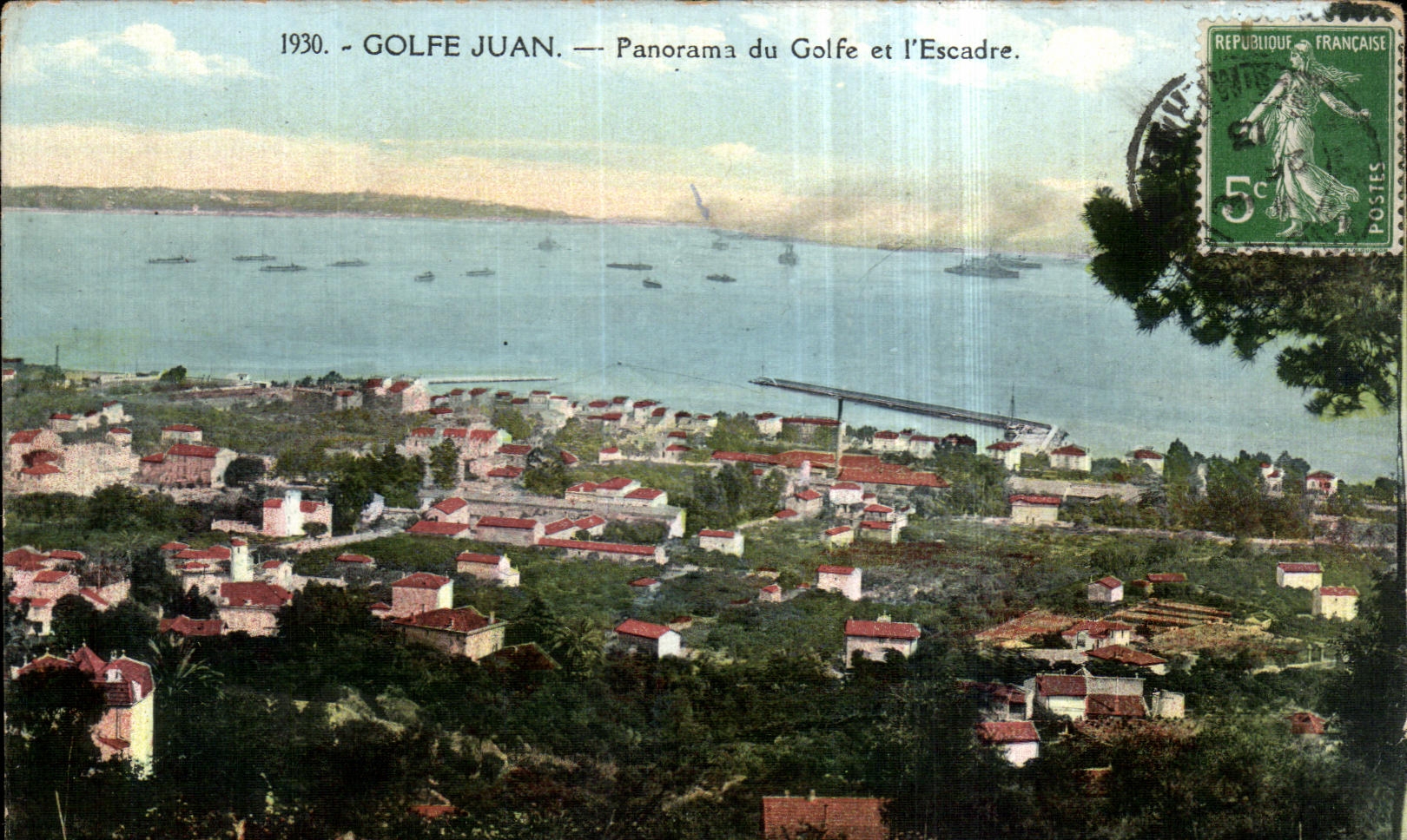CPA Golf Juan Panorama du Golfe et I escade