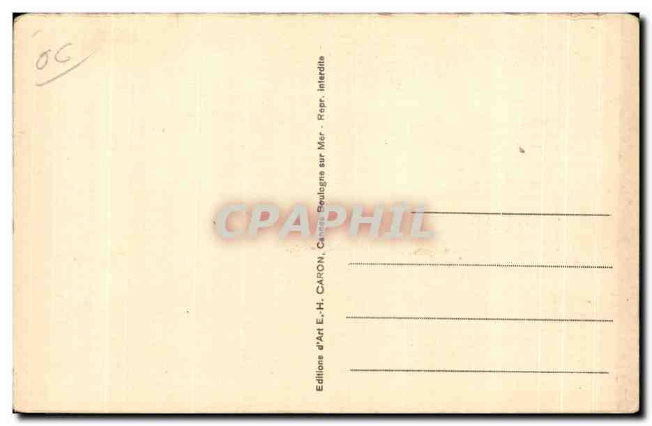 CPA cannes Hotel Gonnet vu de la Mer Bateau Voilier — Verso