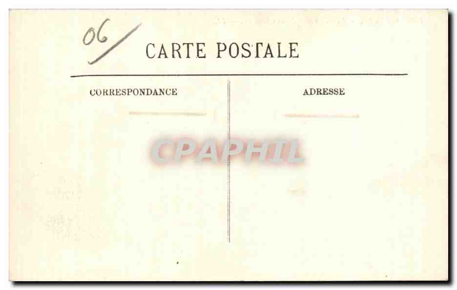 CPA Cannes La Plage et le Mont Chevalier Bateaux — Rückseite