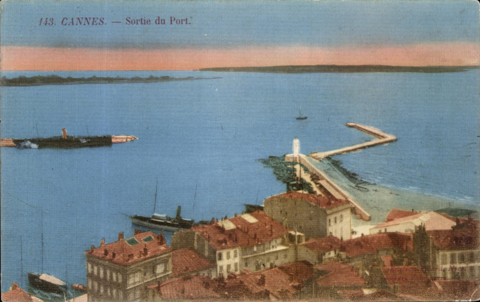 CPA Cannes Sortie du Port Bateau