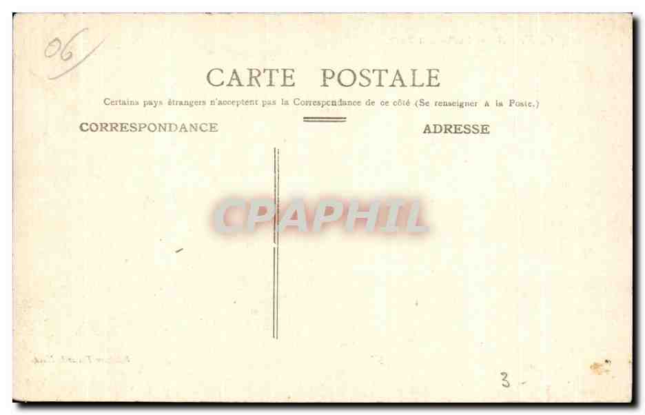 CPA Cannes Sortie du Port Bateau — Rückseite