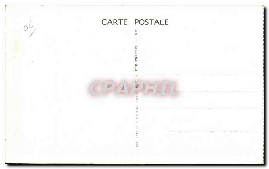 CPA Cannes La Plage et la Promenade de la Croisette — Back