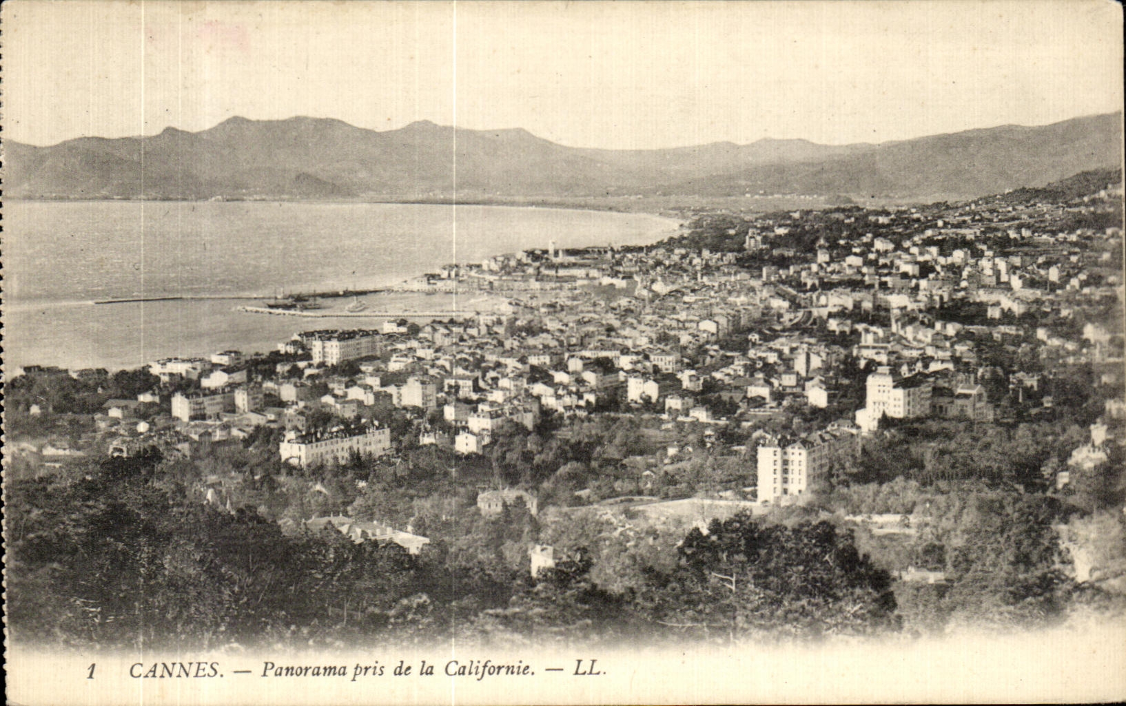 CPA Cannes Panorama prise de la Californie