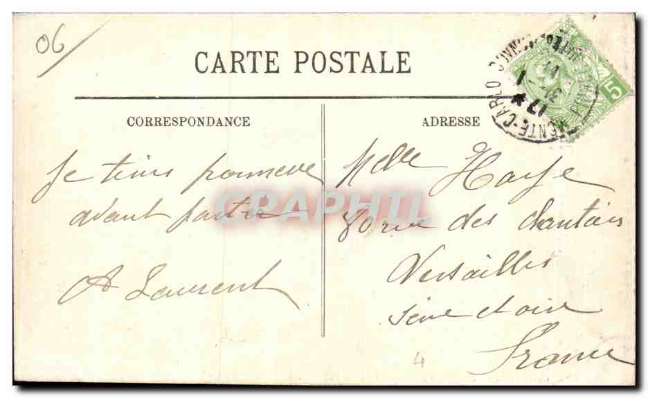 CPA Cannes Panorama et Masif de l Esterel — Rückseite