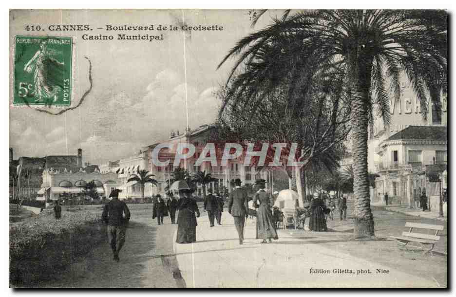 CPA Cannes Boulevard de la Croisette Casino Municipal