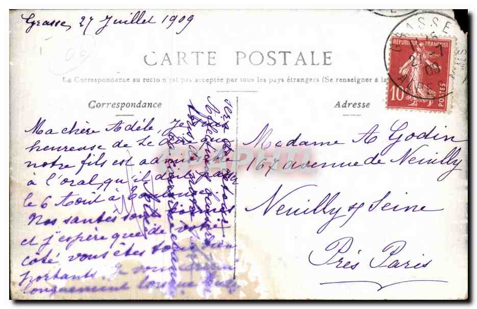 CPA Cannes Le Xiosque De Musee — Verso