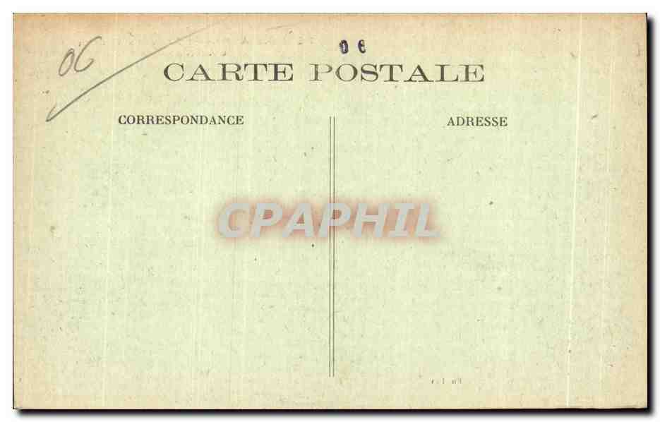 CPA Hotels des Anglais et St Paul s Church Cannes — Verso