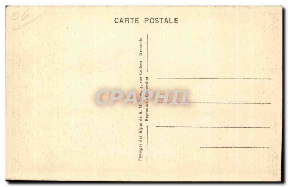 CPA Cannes le Port le Casino et la Croisette Bateaux — Back