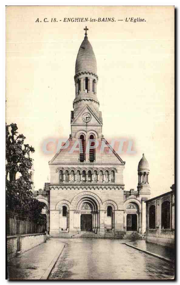 CPA Enghien le sBains L eglise