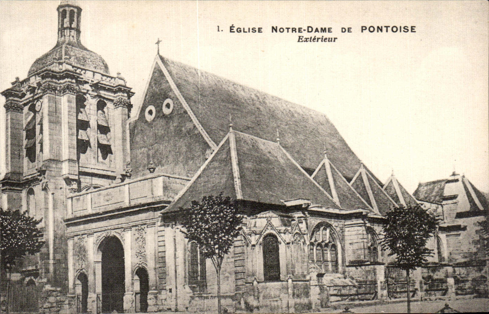CPA Eglise Notre Dame De Pontoise Exterieur