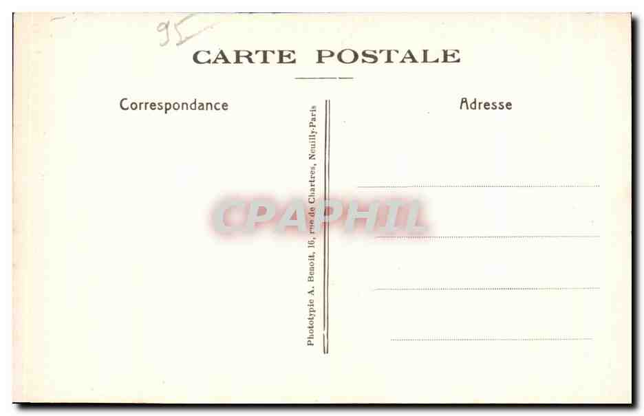 CPA Eglise Notre Dame De Pontoise Les Sept Sacrement L Ordre  — Rückseite