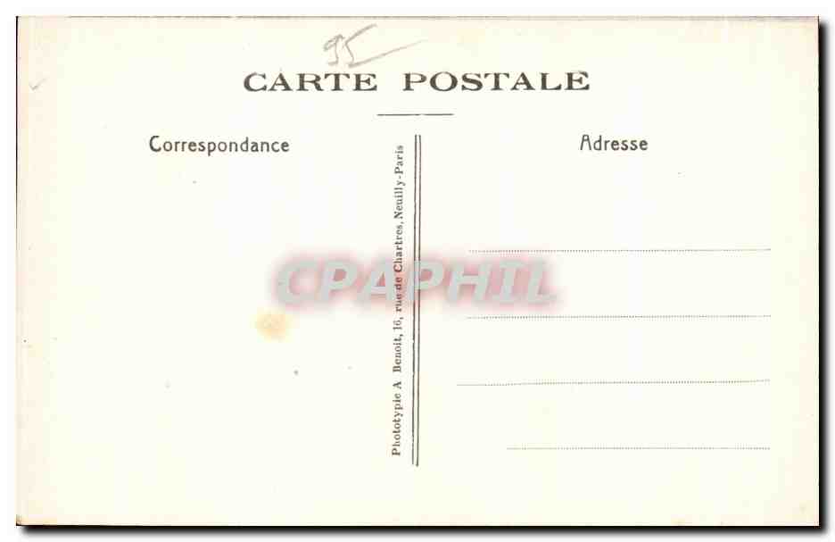 CPA Eglise Notre Dame De Pontoise La Chapelle de la Vierge miraculeuse — Rückseite