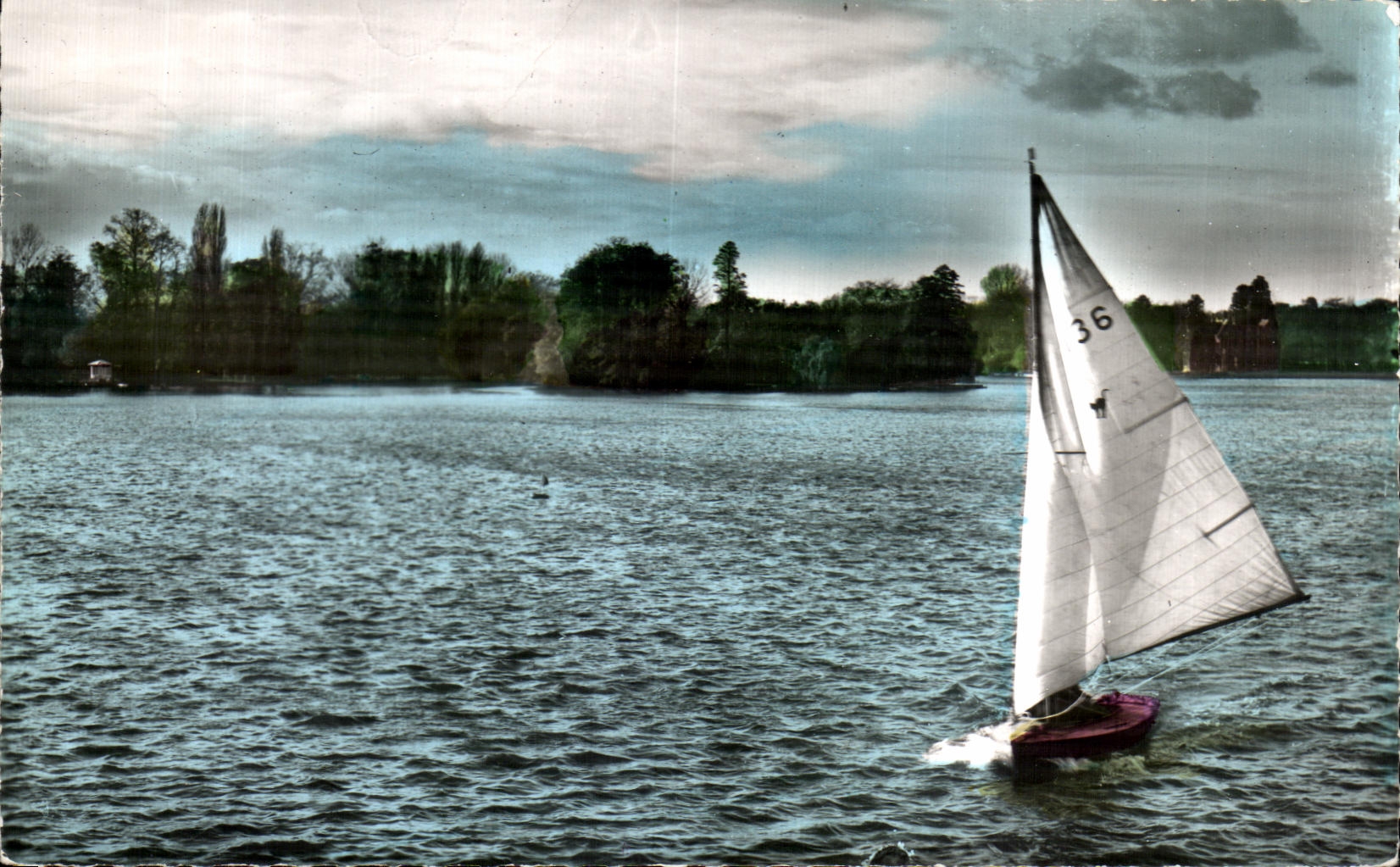 Le lac, les voiliers — Enghien-les-Bains — Abaille-Cartes