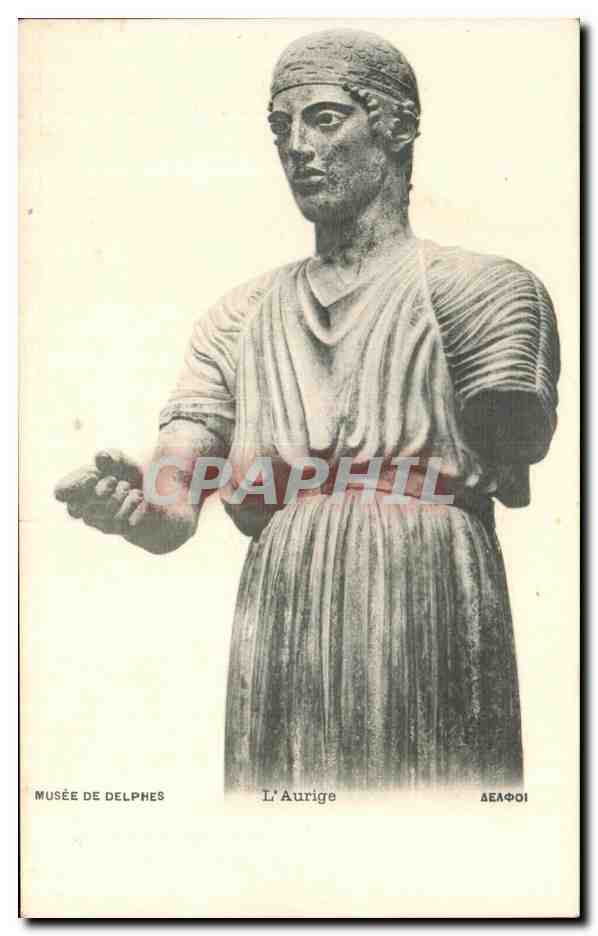 CPA Musee de Delphes L Aurige Grece Greece