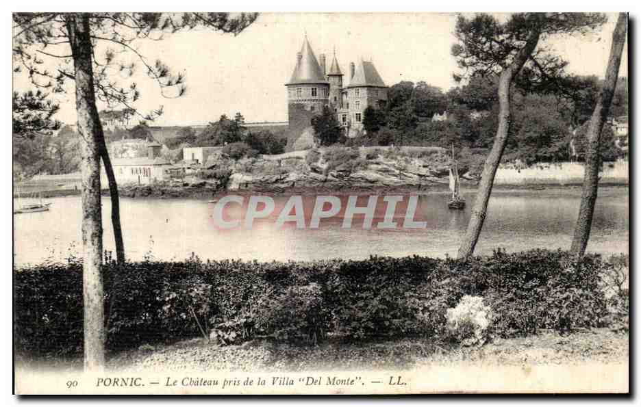CPA Pornic Le Chateau pris de la Villa Del Monte 