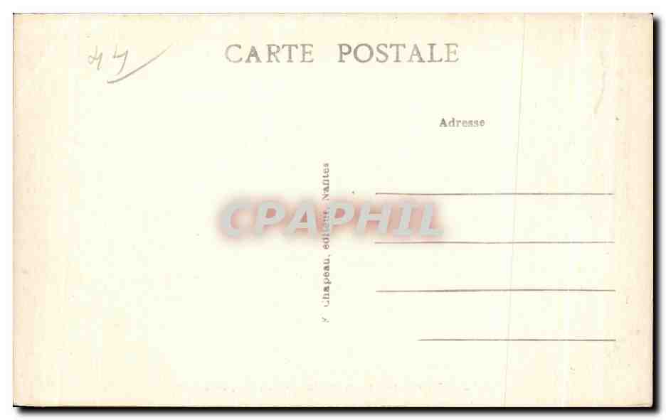CPA Pornic La Cote de la Corniche vers 1860 — Rückseite