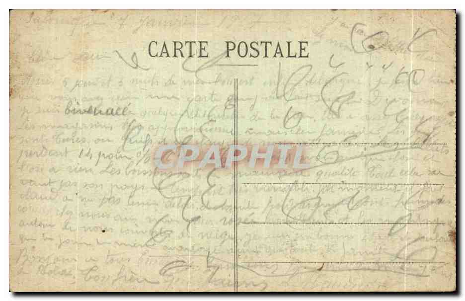 CPA Grece Greece Salonique Eglise Ste Sophie Salonica Church of St Sopha — Back