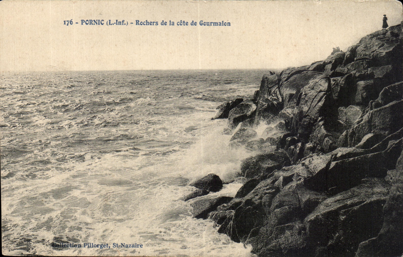CPA Pornic Rochers de la cote de Gourmalon