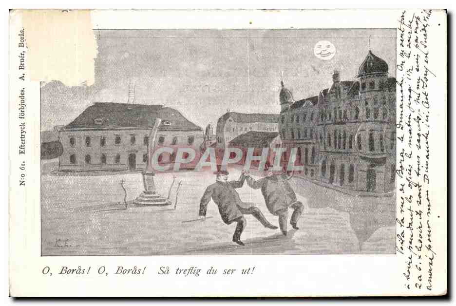 CPA Boras O Boras Sa treflig du der ut Suede Sweden