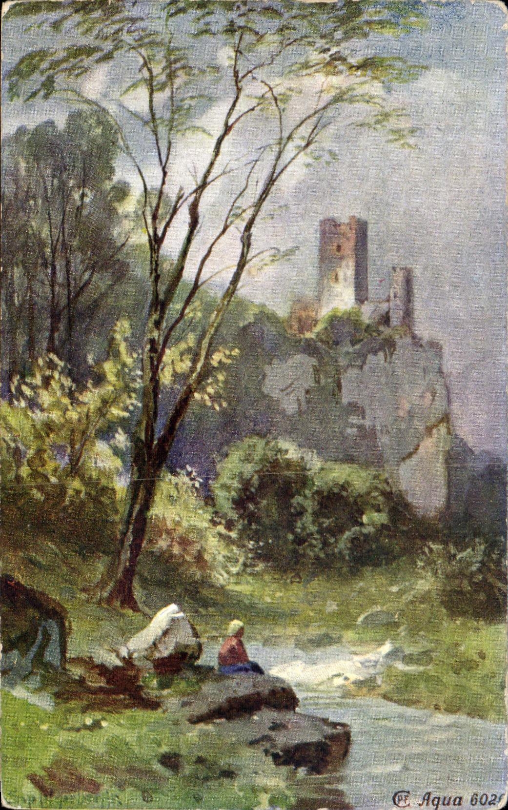 CPA Chateau Paysage 