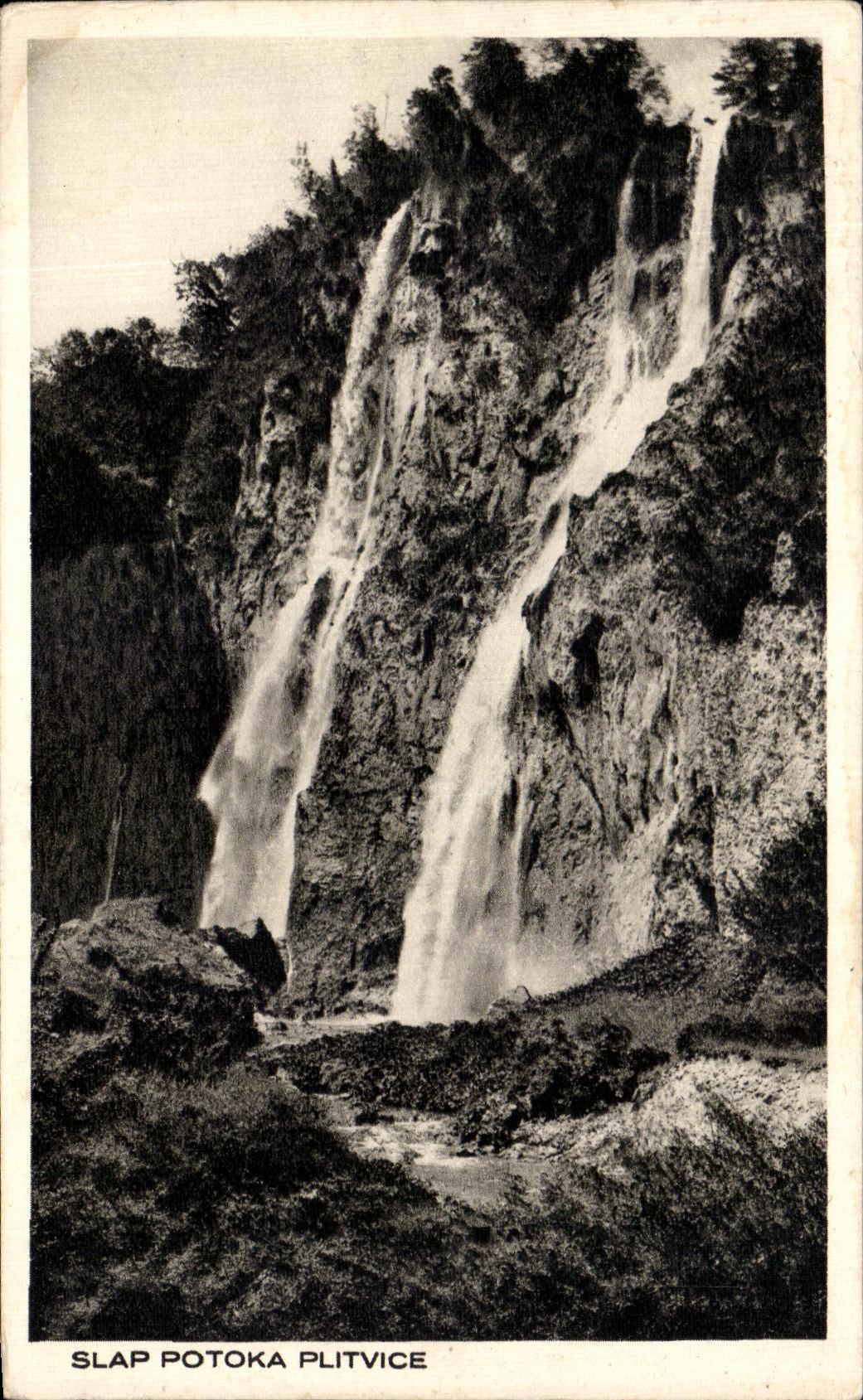 Slap Potoka Plitvice — Cascades de Plitvice — éditeur C. Křížové, n° 29