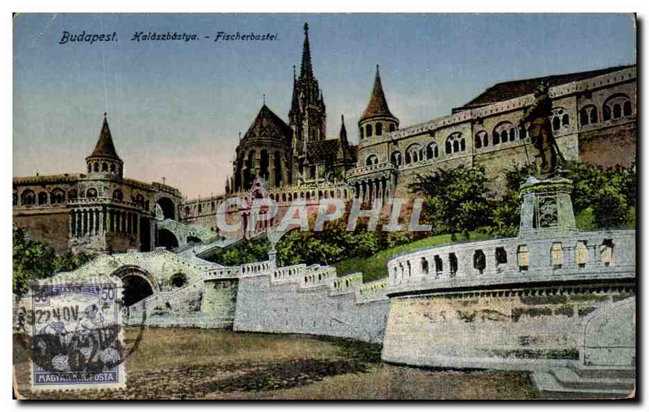 CPA Budapest Kalaszbastya Fischerbastei Hongrie Hungary