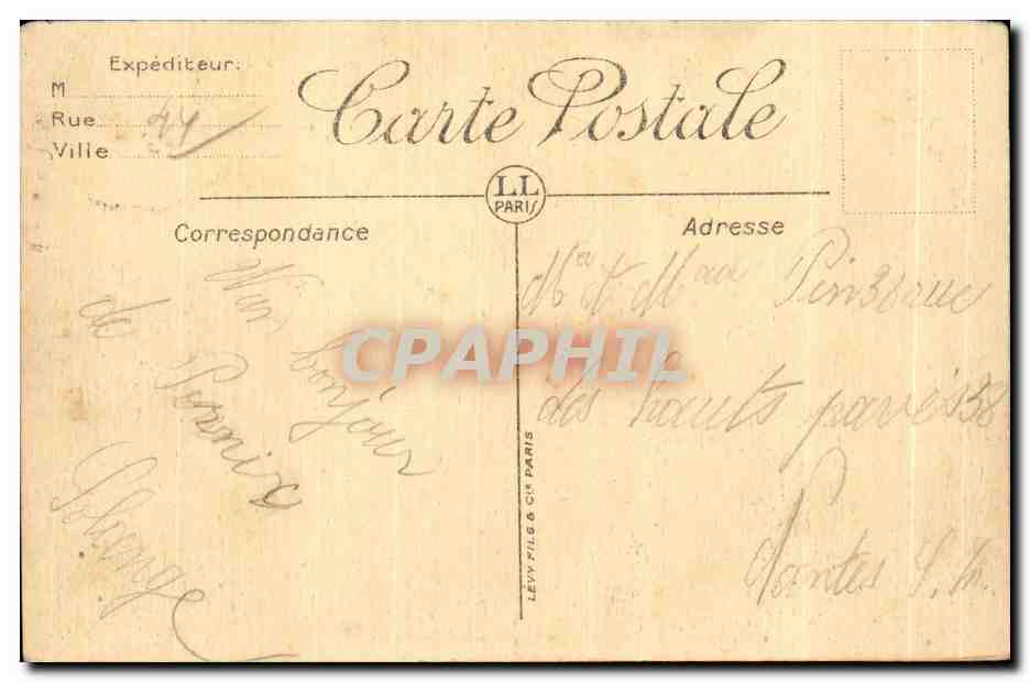 CPA Pornic Le Chateau Vu La Terresse  — Rückseite