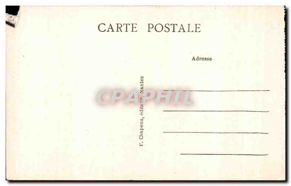 NANTES — Écusson aux Armes de Bretagne sur la Tour des Jacobins, au Château des Ducs de Bretagne — F. Chapeau, Nantes, n°42 — Verso
