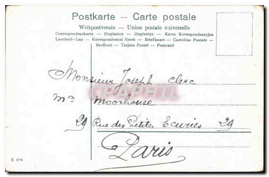 CPA Gypsy Woman gitane — Verso