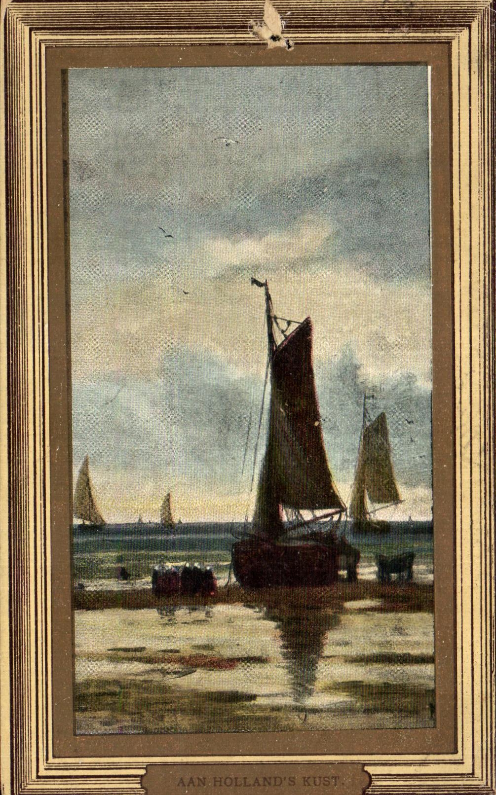 AAN HOLLAND'S KUST — vue maritime — éditeur non identifiable