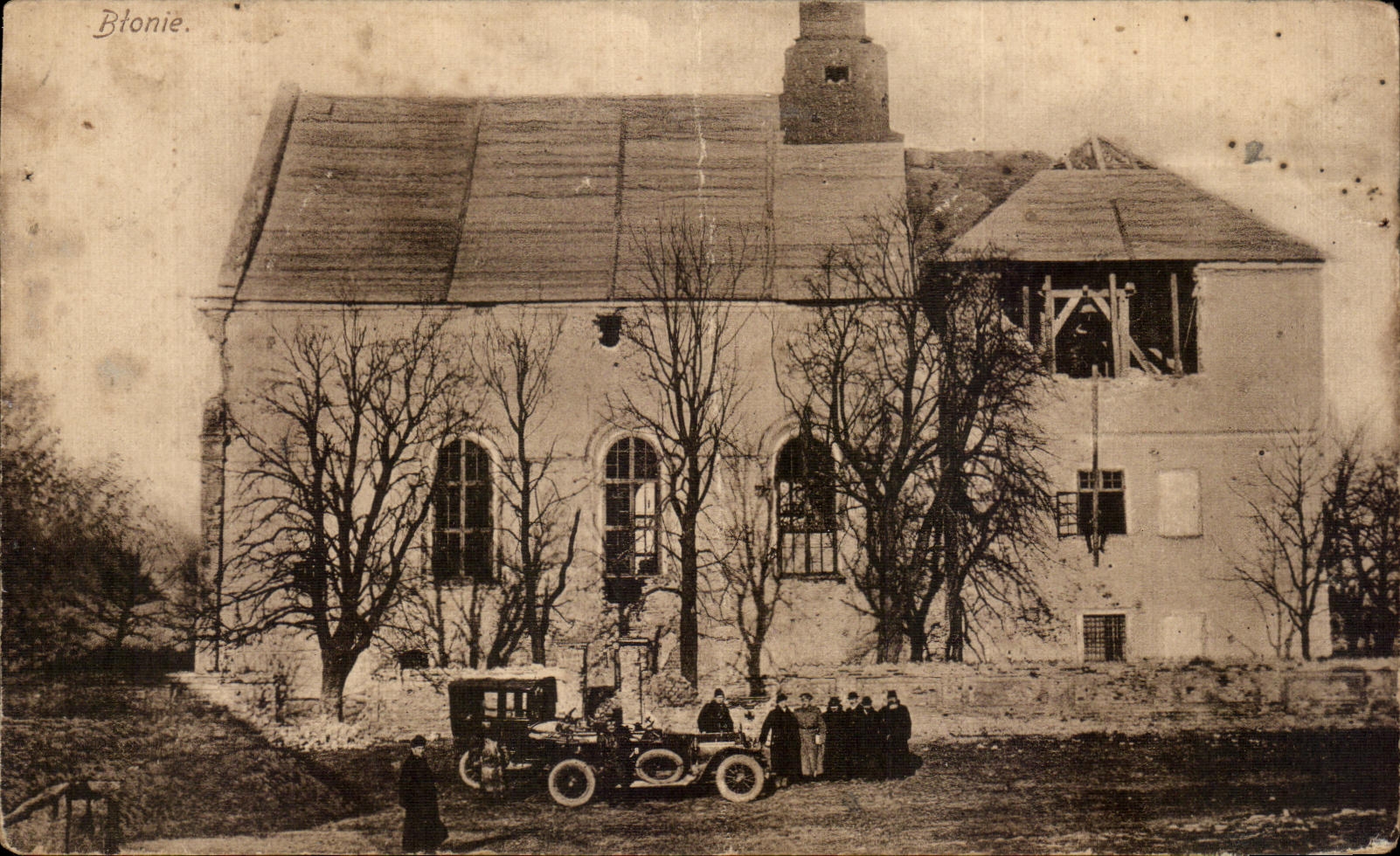 CPA Btonie Poland pologne polska Automobile